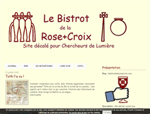 Tablet Screenshot of lebistrotdelarosecroix.com